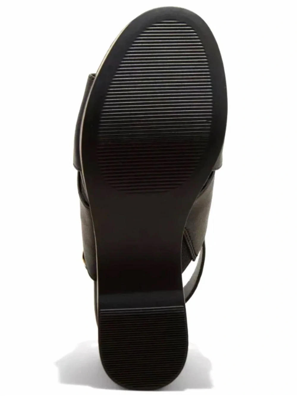 Universal Thread  Women's Naomi Black Wood Wedge Heels Memory Foam Insole